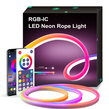 Smart WiFi-Enabled Music-Sync Neon Light Bar with Remote Control and Dynamic Visual Effects
