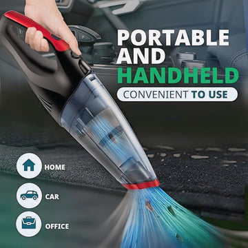 120W Portable Cordless Car Vacuum Cleaner with USB Charging