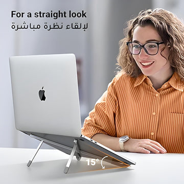 Portable Aluminum Adjustable Laptop Stand (Up to 15.6")