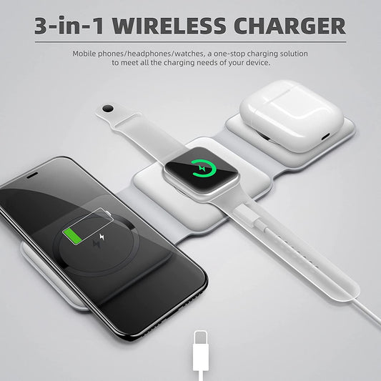ChargeMate™ 3-in-1 Wireless Charging Station