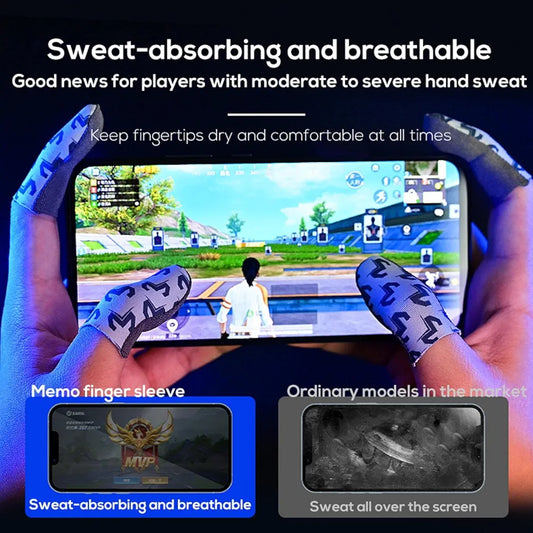 Premium ProGrip Ultra-Thin Anti-Sweat Gaming Finger Sleeves