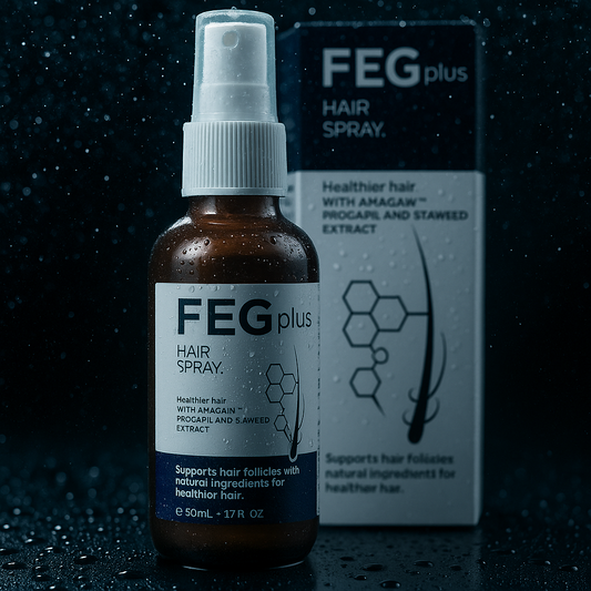 FEG Plus Hair Growth Spray – Natural Hair & Beard Growth Treatment (50ml)